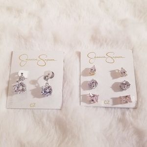 🎅NWT Jessica Simpson Stud Dangle Earring Set🎅